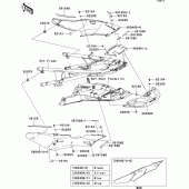 Схема вузла: Side covers для Kawasaki ZG1400 1400GTR ABS