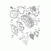 Схема узла: Крышка двигателя для Kawasaki ZR250 Balius-II