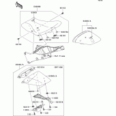 Схема узла: Сиденье для Kawasaki ZX1000 Ninja ZX-10R