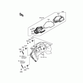 Схема вузла: Meter(s) для Kawasaki EX300 Ninja 300 ABS