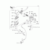 Схема узла: Передний тормозной цилиндр для Kawasaki ZG1400 Concours 14 ABS