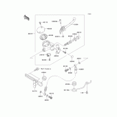 Схема узла: Передний тормозной цилиндр для Kawasaki VN1500 Vulcan 1500 Classic FI