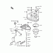 Схема узла: Воздушный фильтр для Kawasaki ZR250 Balius-II