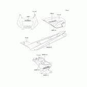Схема вузла: Decals(violet) для Kawasaki EX250 ZZR250