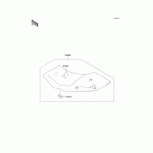 Схема вузла: Сидіння для Kawasaki EX400 Ninja 400R