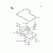 Схема вузла: Oil pan для Kawasaki ZR400 ZRX