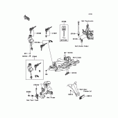 Схема узла: Замок зажигания для Kawasaki KLE650 Versys 650