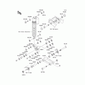 Схема вузла: Suspension для Kawasaki KX250/ KX252 KX250