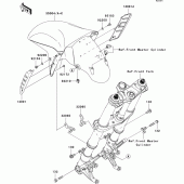 Схема вузла: Переднє крило для Kawasaki ZX1400 ZZR1400 ABS