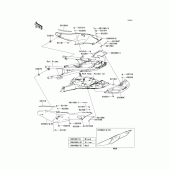 Схема узла: Side covers для Kawasaki ZG1400 Concours 14