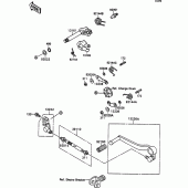 Схема узла: Переключатель передач для Kawasaki ZX750 ZXR750