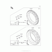 Схема вузла: Шини для Kawasaki ZG1400 Concours 14 ABS