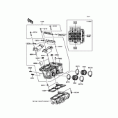 Схема вузла: Головка циліндра для Kawasaki KLE250 Versys-X 250 ABS