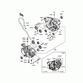 Схема узла: Картер двигателя для Kawasaki KX250/ KX252 KX250F