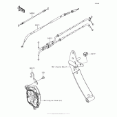 Схема вузла: Троси для Kawasaki ZX1000 Ninja 1000 ABS