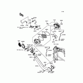 Схема узла: Воздушный фильтр для Kawasaki ZX1000 Ninja H2