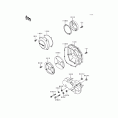 Схема вузла: Engine cover(s) для Kawasaki ZG1200 Voyager XII
