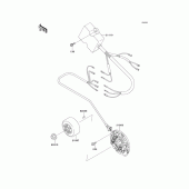 Схема вузла: Генератор для Kawasaki KX250/KX252 KX250