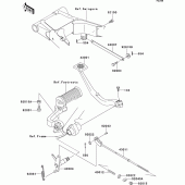 Схема вузла: Лапка гальма для Kawasaki EJ650 W650