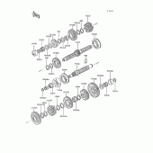 Схема вузла: Трансмісія для Kawasaki ZG1200 Voyager XII