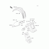 Схема узла: Крыло для Kawasaki KL650 KLR650