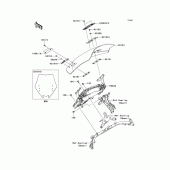 Схема вузла: Вітрове скло для Kawasaki ZG1400 Concours 14