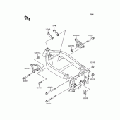 Схема узла: Крепление двигателя для Kawasaki ZX400 ZXR400R