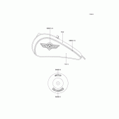 Схема вузла: Decals(red/ivoly)(vn800-b2) для Kawasaki VN800 Vulcan 800 Classic