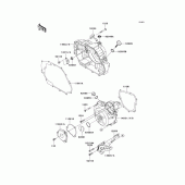 Схема вузла: Engine cover(s) для Kawasaki KLX125 D-Tracker
