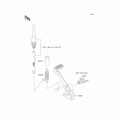 Схема вузла: Brake pedal/torque link для Kawasaki ZR750 Z750S