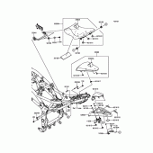 Схема узла: Сиденье для Kawasaki BX250 NINJA 250SL