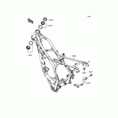 Схема вузла: Рама для Kawasaki KX85 KX85-II