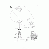 Схема узла: Топливный насос для Kawasaki VN1700 Vulcan 1700 Voyager