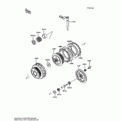 Схема вузла: Зчеплення для Kawasaki ZX600 Ninja 600R