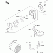 Схема вузла: Масляний насос для Kawasaki EX500 GPZ500S