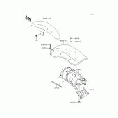 Схема узла: Крыло для Kawasaki EN500 Vulcan 500 LTD