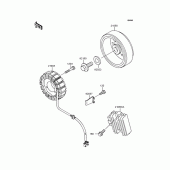Схема вузла: Генератор для Kawasaki ZR400 Xanthus