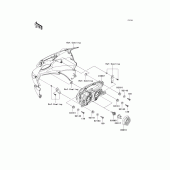 Схема вузла: Headlight(s) для Kawasaki EX250 Ninja 250