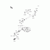 Схема узла: Переключатель передач для Kawasaki ZX1400 Ninja ZX-14