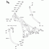 Схема узла: Рама для Kawasaki EL250 Eliminator 250