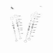 Схема узла: Клапан(ы) для Kawasaki ZX600 Ninja ZX-6R