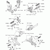 Схема вузла: Підніжки для Kawasaki ZX1400 ZZR1400 ABS