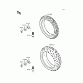 Схема вузла: Шини для Kawasaki ZX636 Ninja ZX-6R