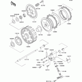 Схема узла: Сцепление для Kawasaki EJ800 W800
