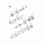 Схема узла: Трансмиссия для Kawasaki KX450 KX450F