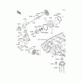 Схема узла: Масляный насос & Масляный фильтр для Kawasaki ZX600 Ninja ZX-6R