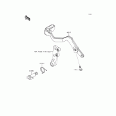 Схема узла: Лапка тормоза для Kawasaki KL650 KLR650