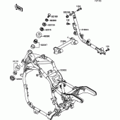 Схема узла: Рама для Kawasaki VN1500 VN-15 SE