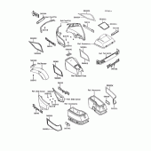 Схема вузла: Decals(zg1200-b8/b9) для Kawasaki ZG1200 Voyager XII