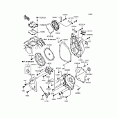 Схема узла: Крышка двигателя (s) для Kawasaki ZX750 Ninja ZX-7RR
